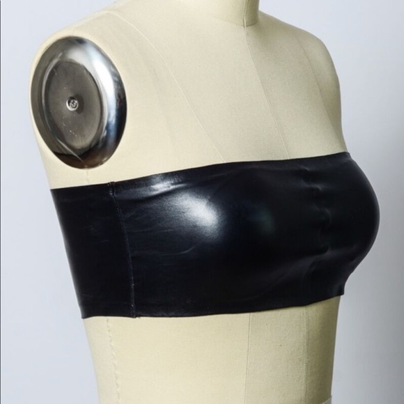 Vegan Leather Tube Top - Picture 4 of 5